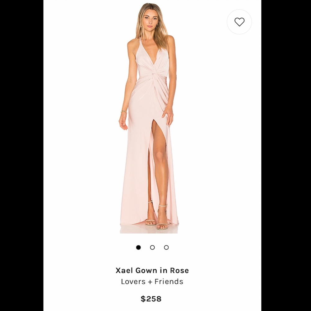Lovers + Friends Xael dress pink Rose Small